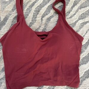 Lululemon Athletica Maroon Tank Top
